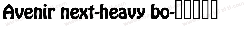 Avenir next-heavy bo字体转换